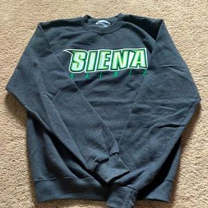 Grey champion siena college crew neck hoodie